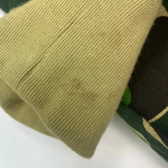 BAPE Green ABC Camo Logo Edition Full Zip Hoodie Size L - Picture 8 of 9